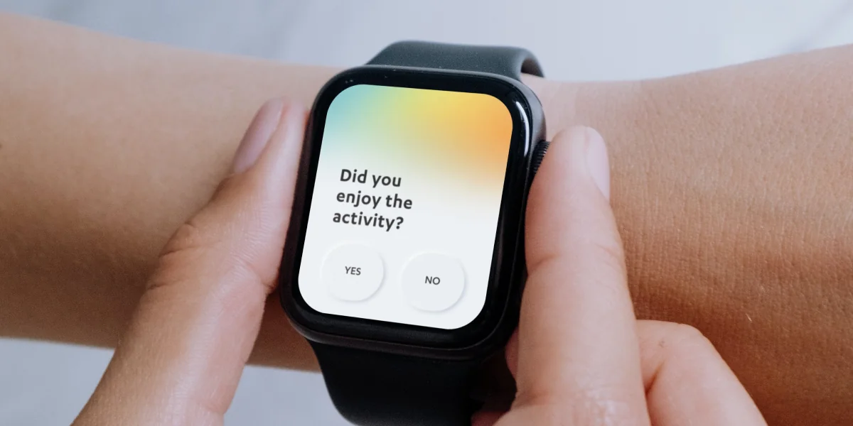 An image depicting the TimeKeeper Apple Watch App that we developed for Edelman and Janssen