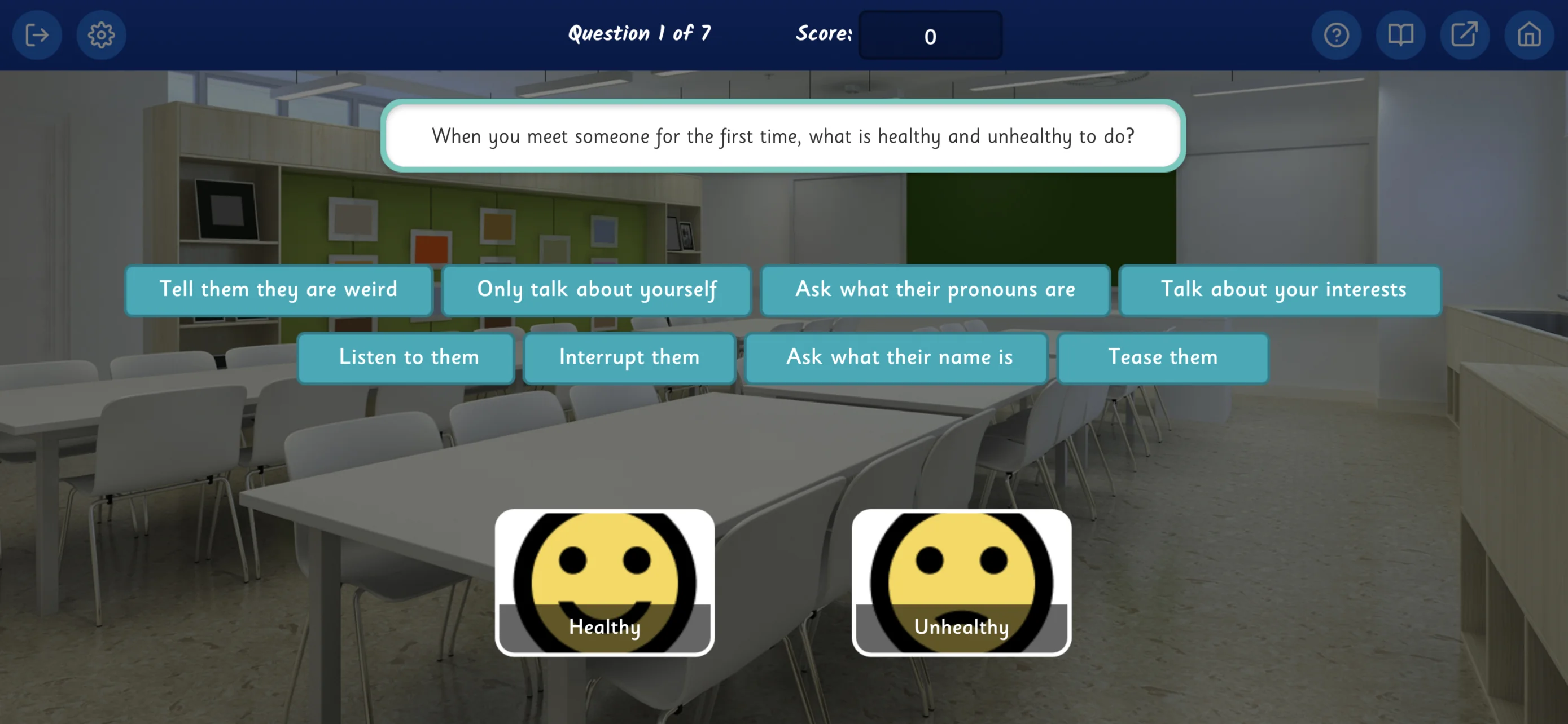 An image showing the Tournament from the Relationship Goals game