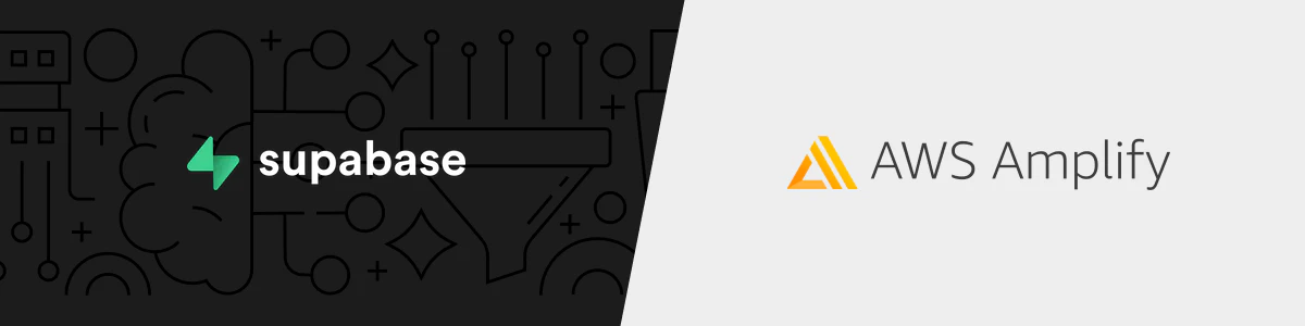 An image depicting supabase and aws amplify